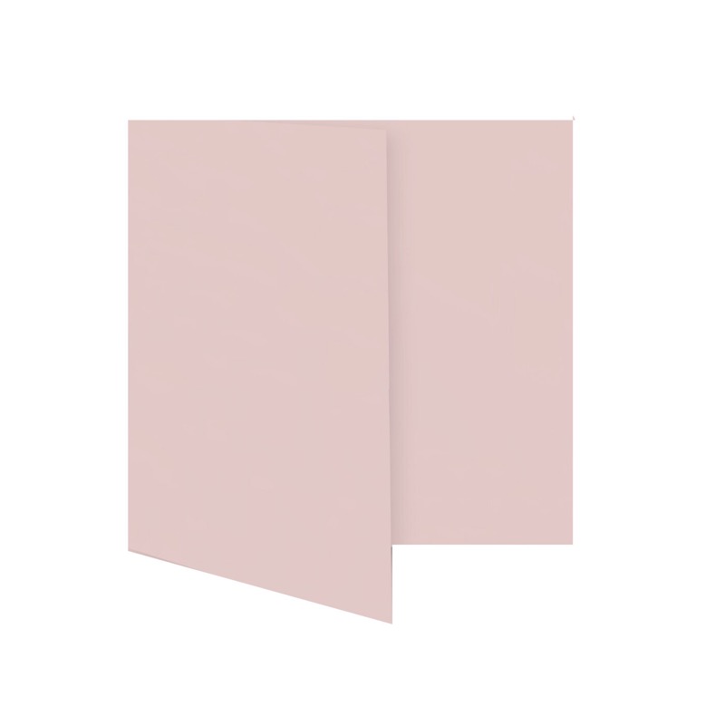 cartes pliantes colorées rose (rose tendre) 110 x 110 mm | 230 g/qm offset | sans fenêtre | pas de fermeture | pas de rabat | 50 pièces