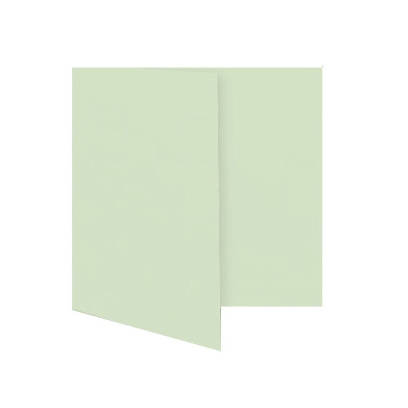 cartes pliantes colorées vert (menthe) 110 x 110 mm | 230 g/qm offset | sans fenêtre | pas de fermeture | pas de rabat | 50 pièces