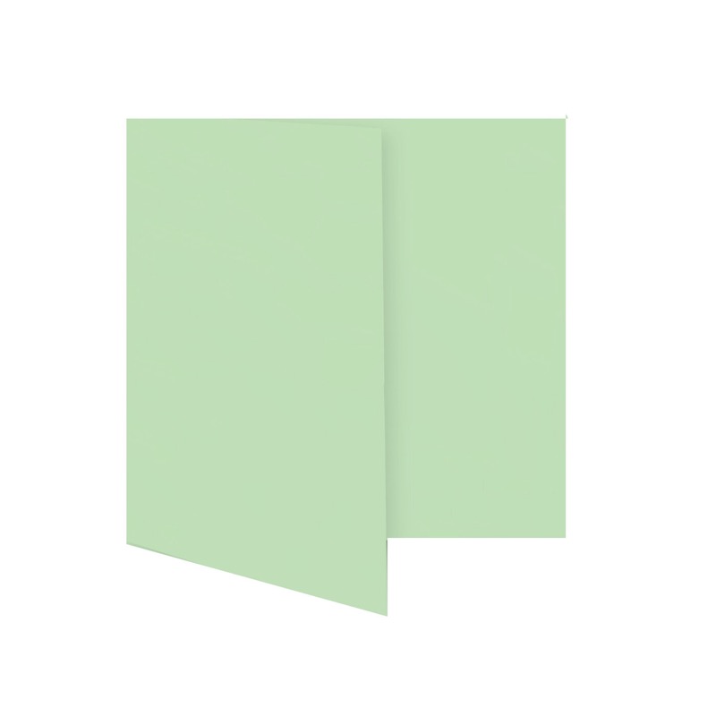 cartes pliantes colorées vert (vert pistache) 110 x 110 mm | 230 g/qm offset | sans fenêtre | pas de fermeture | pas de rabat | 50 pièces