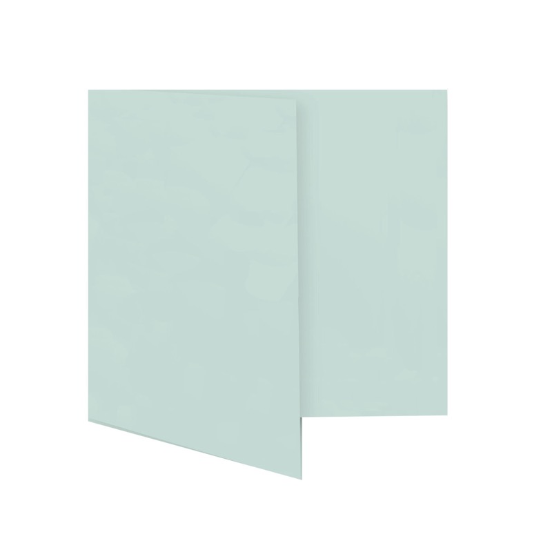 cartes pliantes colorées bleu (bleu ciel) 115 x 130 mm | 230 g/qm offset | sans fenêtre | pas de fermeture | pas de rabat | 50 pièces