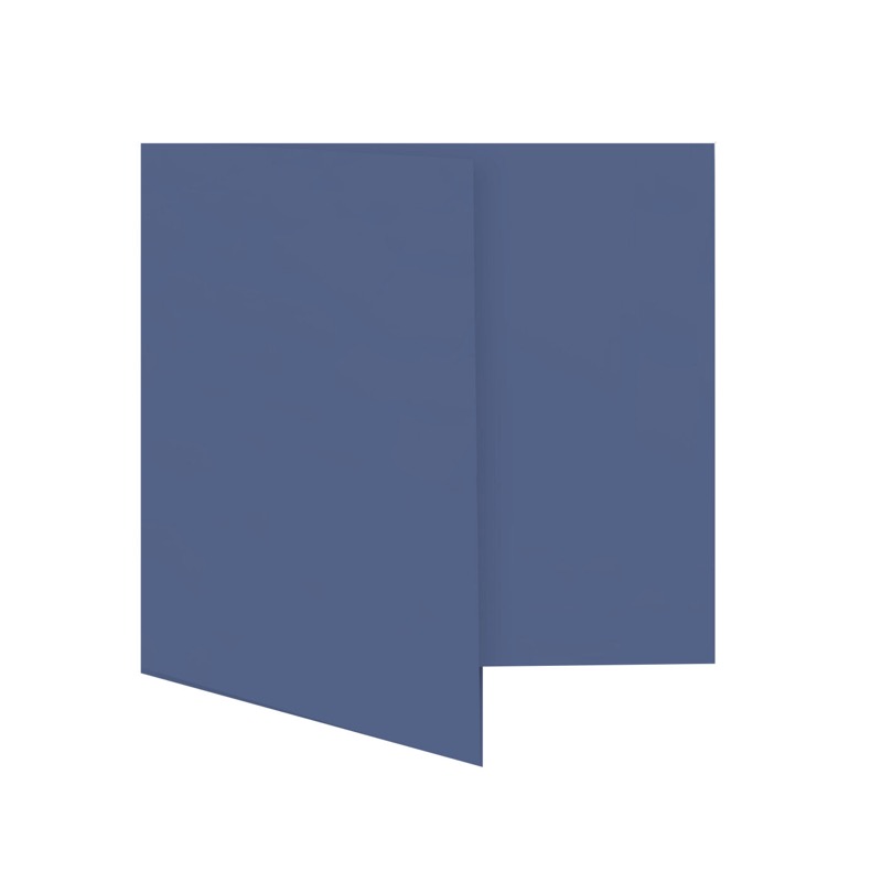 cartes pliantes colorées bleu (bleu nocturne) 115 x 130 mm | 230 g/qm offset | sans fenêtre | pas de fermeture | pas de rabat | 50 pièces
