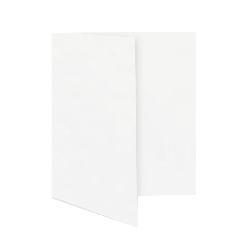 cartes pliantes blanc (blanc naturel) 115 x 170 mm | 250 g/qm offset | sans fenêtre | pas de fermeture | pas de rabat | 50 pièces