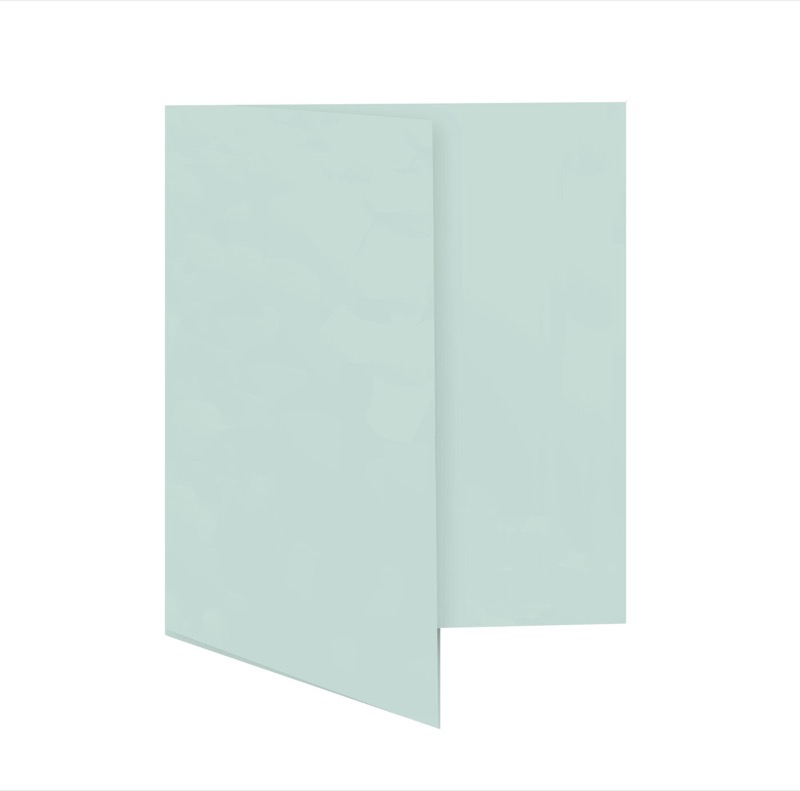 cartes pliantes colorées bleu (bleu ciel) 115 x 170 mm | 230 g/qm offset | sans fenêtre | pas de fermeture | pas de rabat | 50 pièces