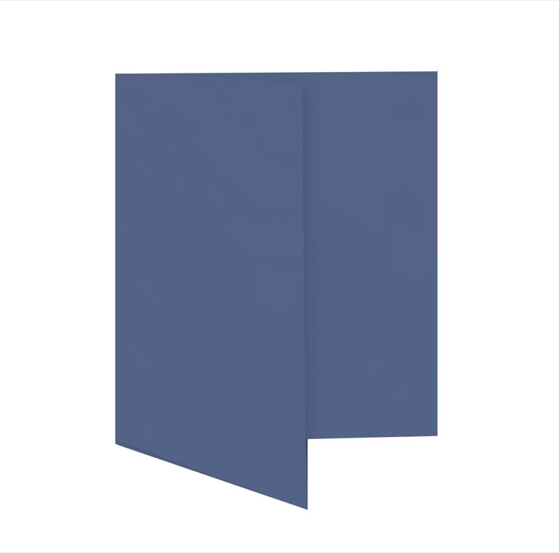 cartes pliantes colorées bleu (bleu nocturne) 115 x 170 mm | 230 g/qm offset | sans fenêtre | pas de fermeture | pas de rabat | 50 pièces