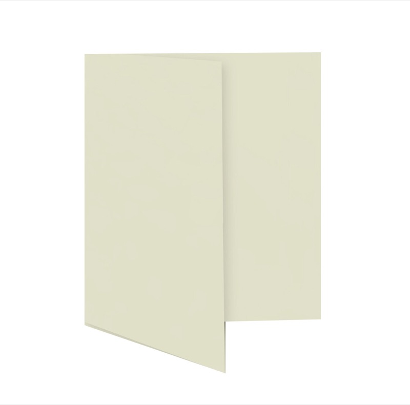cartes pliantes colorées crème (éclairage aux bougies) 115 x 170 mm | 250 g/qm offset | sans fenêtre | pas de fermeture | pas de rabat | 50 pièces
