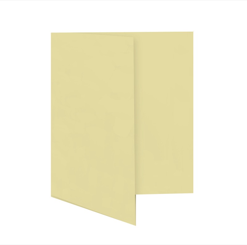 cartes pliantes colorées crème (grain) 115 x 170 mm | 230 g/qm offset | sans fenêtre | pas de fermeture | pas de rabat | 50 pièces