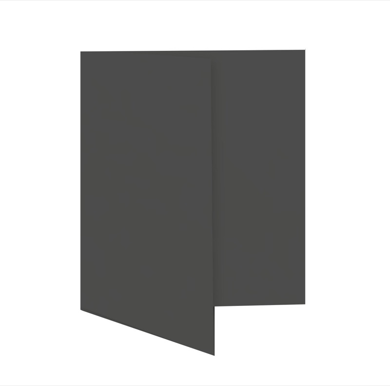 cartes pliantes colorées gris (gris foncé) 115 x 170 mm | 230 g/qm offset | sans fenêtre | pas de fermeture | pas de rabat | 50 pièces
