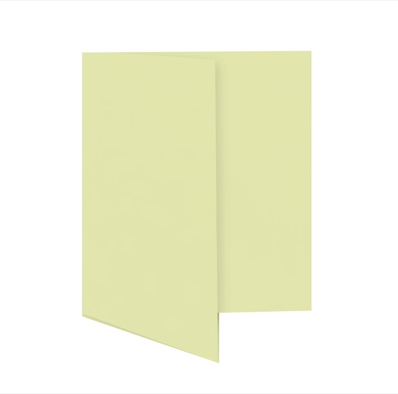 cartes pliantes colorées jaune (jaune sahara) 115 x 170 mm | 230 g/qm offset | sans fenêtre | pas de fermeture | pas de rabat | 50 pièces