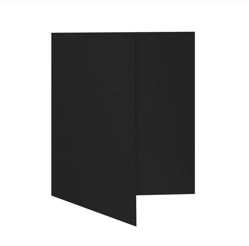 cartes pliantes colorées noir (noir glamoureux) 115 x 170 mm | 300 g/qm brillant | sans fenêtre | pas de fermeture | pas de rabat | 50 pièces
