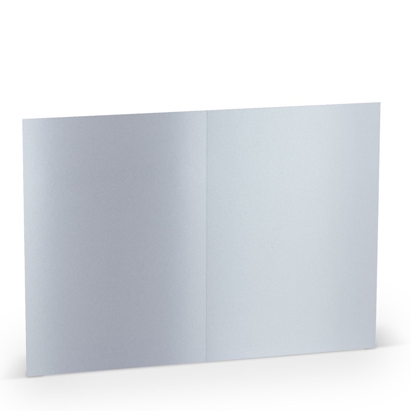 cartes pliantes (portrait) blanc (blanc brillant) 120 x 169 mm (din b6) | 250 g/qm brillant (paperado) | sans fenêtre | pas de fermeture | pas de rabat | 50 pièces