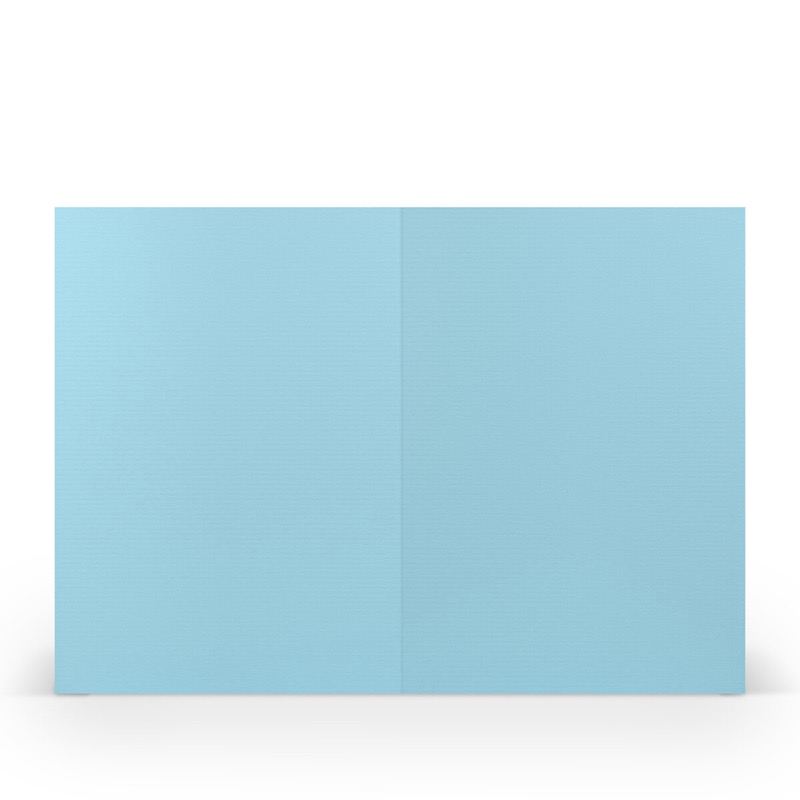 cartes pliantes (portrait) Bleu (Bleu délavé) 120 x 169 mm