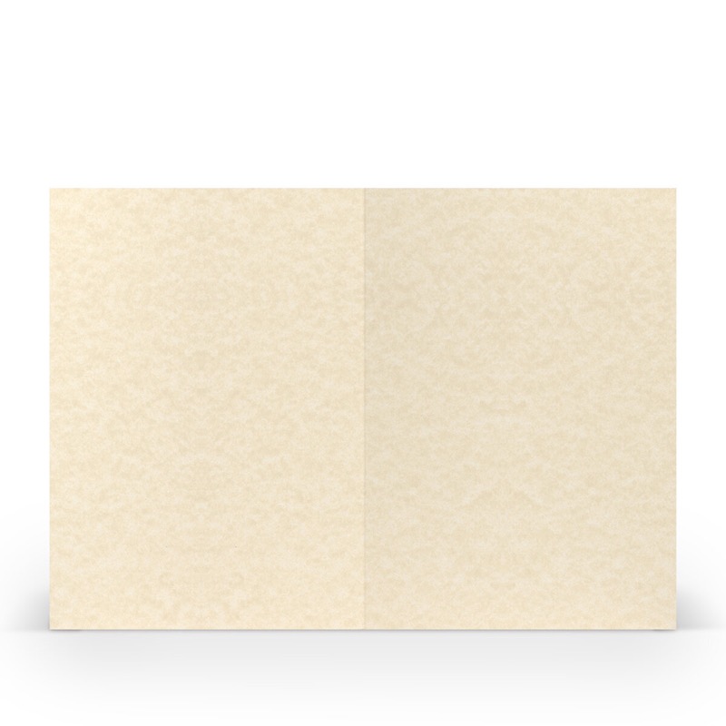 cartes pliantes (portrait) Crème (Crème marbré) 120 x 169 mm