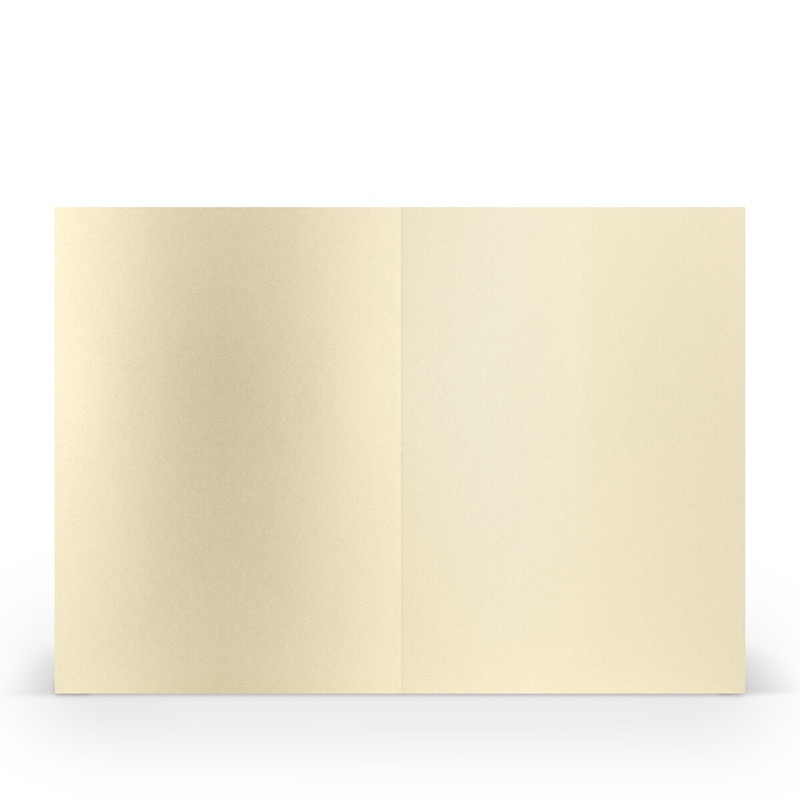 cartes pliantes (portrait) Crème (éclairage aux bougies) 120 x 169 mm