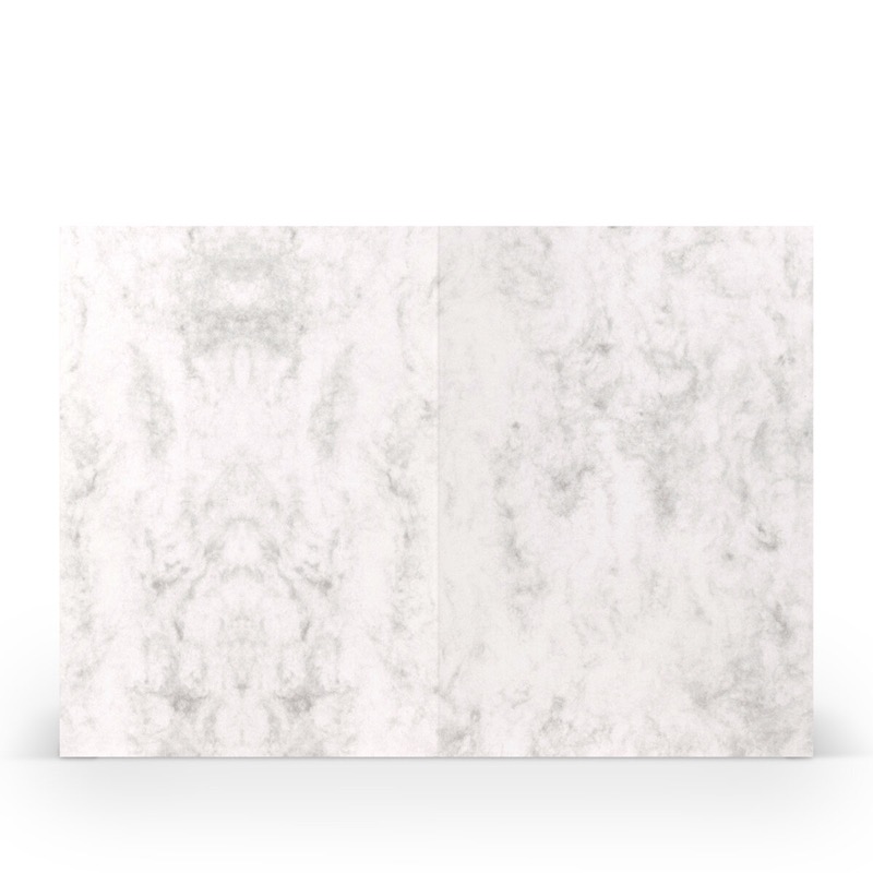 cartes pliantes (portrait) Gris (Gris marbré) 120 x 169 mm