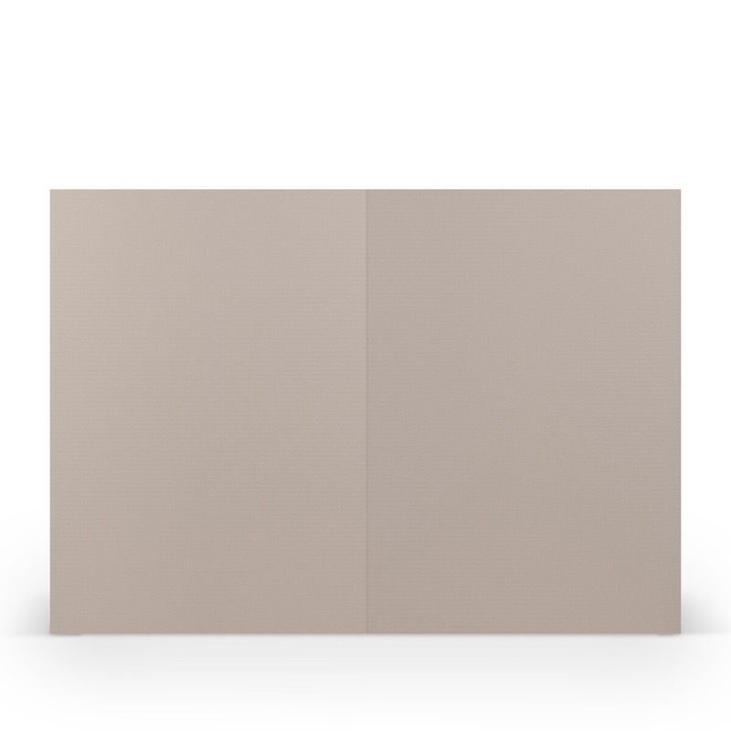cartes pliantes (portrait) Gris (Gris taupe) 120 x 169 mm