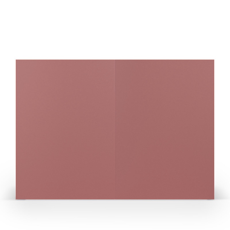 cartes pliantes (portrait) colorées rose (hortensia) 120 x 169 mm (din b6) | 220 g/qm côtelé (paperado) | sans fenêtre | pas de fermeture | pas de rabat | 50 pièces