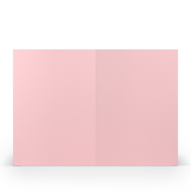 cartes pliantes (portrait) Rose (Rose flamant) 120 x 169 mm
