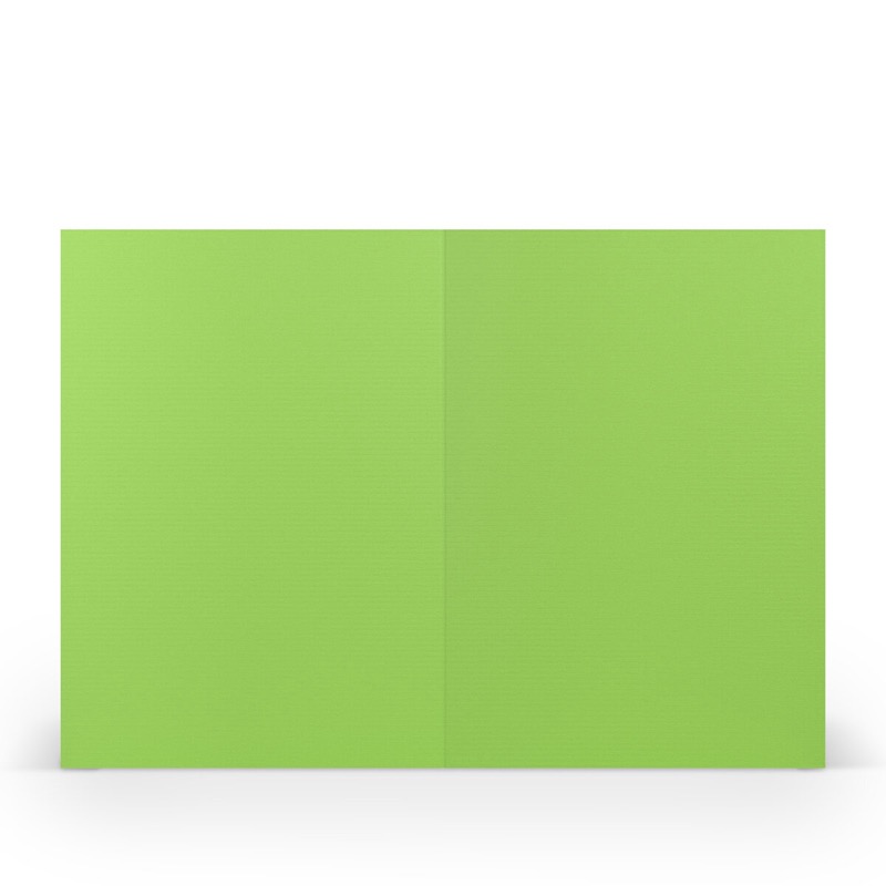 cartes pliantes (portrait) Vert (Pomme) 120 x 169 mm