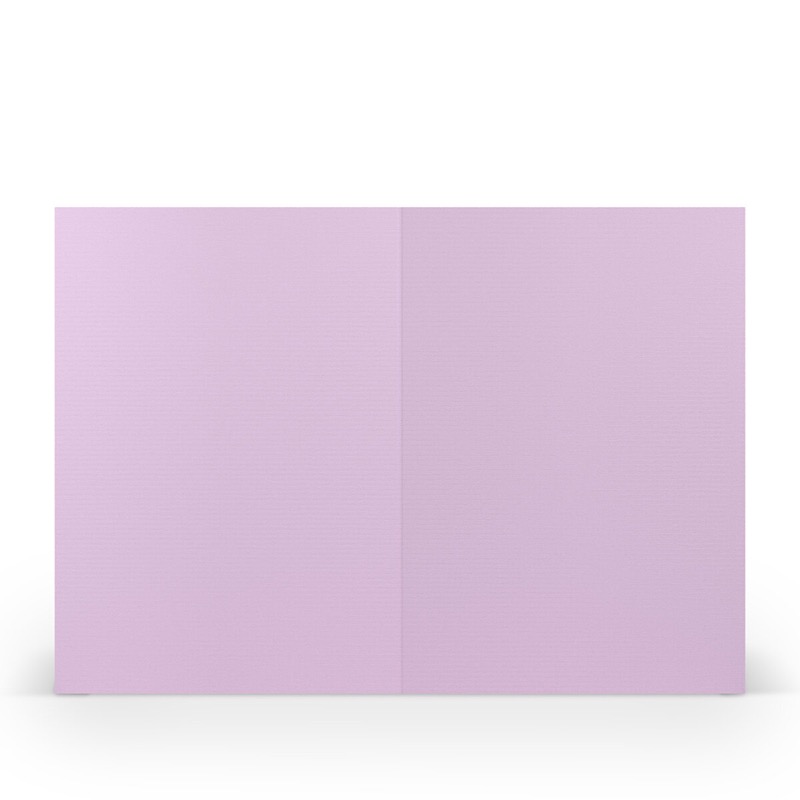 cartes pliantes (portrait) Violet (Orchidée lilas) 120 x 169 mm