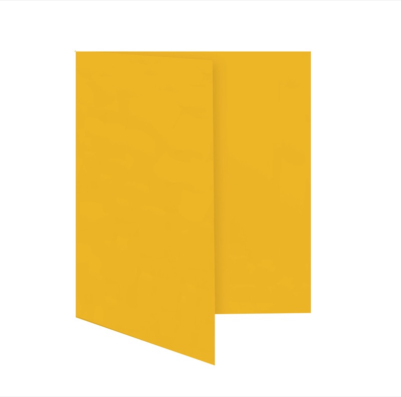 cartes pliantes colorées orange (orange tendre) 120 x 170 mm (din b6) | 230 g/qm offset | sans fenêtre | pas de fermeture | pas de rabat | 50 pièces