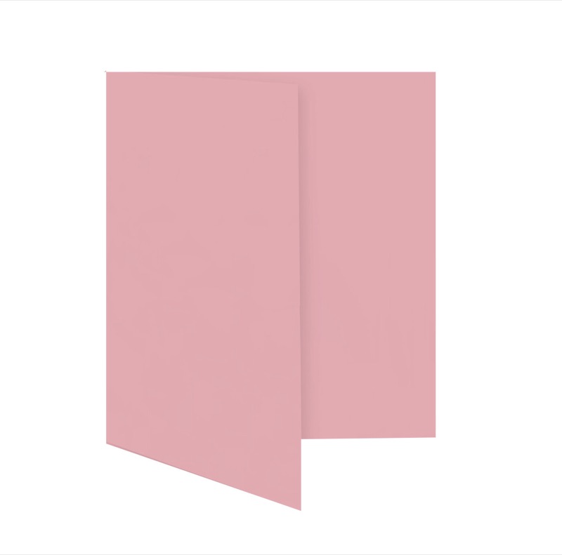 cartes pliantes colorées rose (rose épais) 120 x 170 mm (din b6) | 230 g/qm offset | sans fenêtre | pas de fermeture | pas de rabat | 50 pièces
