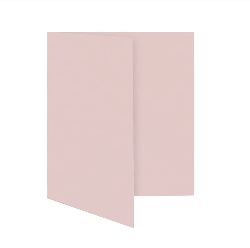 cartes pliantes colorées rose (rose tendre) 120 x 170 mm (din b6) | 230 g/qm offset | sans fenêtre | pas de fermeture | pas de rabat | 50 pièces