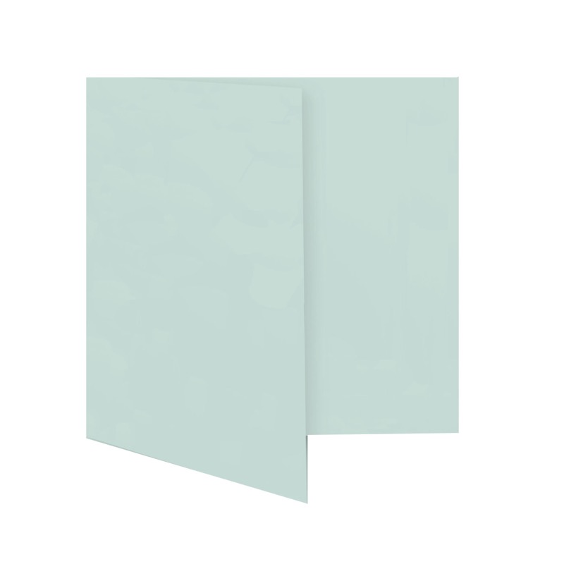 cartes pliantes colorées bleu (bleu ciel) 130 x 130 mm | 230 g/qm offset | sans fenêtre | pas de fermeture | pas de rabat | 50 pièces