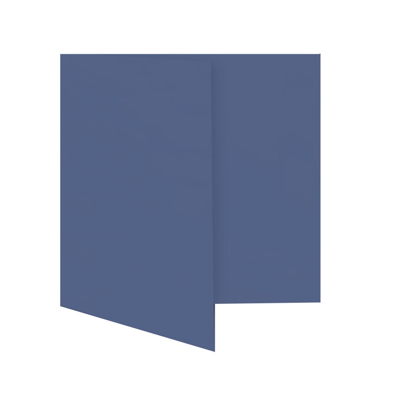 cartes pliantes colorées bleu (bleu nocturne) 130 x 130 mm | 230 g/qm offset | sans fenêtre | pas de fermeture | pas de rabat | 50 pièces