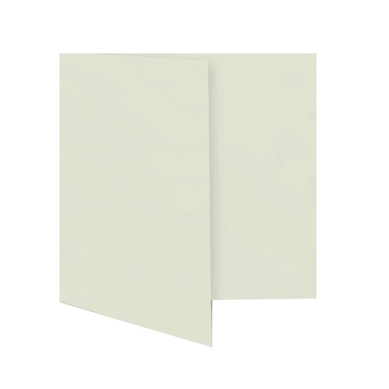 cartes pliantes colorées crème (coquille d'oeuf blanc) 130 x 130 mm | 250 g/qm offset | sans fenêtre | pas de fermeture | pas de rabat | 50 pièces