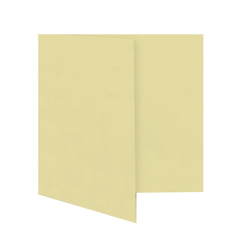 cartes pliantes colorées crème (grain) 130 x 130 mm | 230 g/qm offset | sans fenêtre | pas de fermeture | pas de rabat | 50 pièces