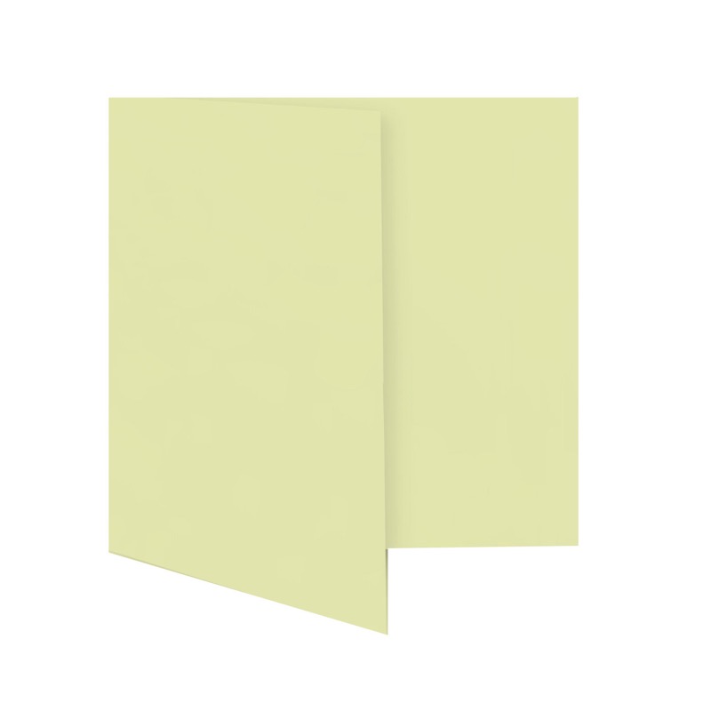 cartes pliantes colorées jaune (jaune sahara) 130 x 130 mm | 230 g/qm offset | sans fenêtre | pas de fermeture | pas de rabat | 50 pièces