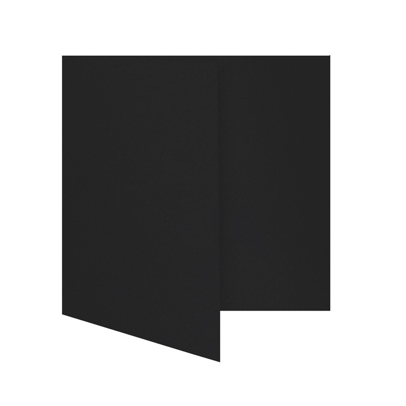 cartes pliantes colorées noir (noir glamoureux) 130 x 130 mm | 300 g/qm brillant | sans fenêtre | pas de fermeture | pas de rabat | 50 pièces