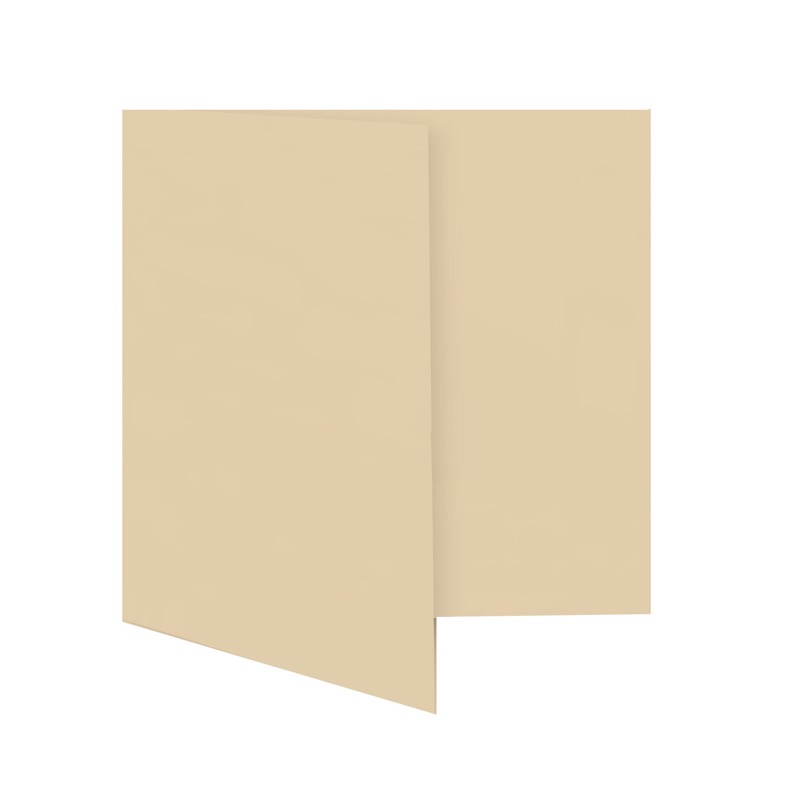 cartes pliantes colorées orange (corail) 130 x 130 mm | 230 g/qm offset | sans fenêtre | pas de fermeture | pas de rabat | 50 pièces