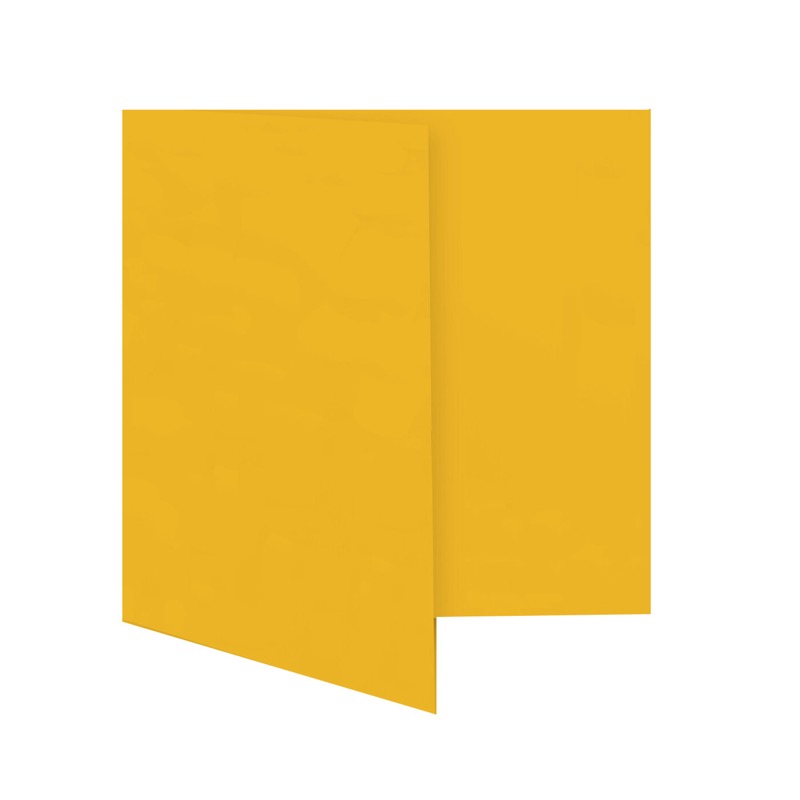cartes pliantes colorées orange (orange tendre) 130 x 130 mm | 230 g/qm offset | sans fenêtre | pas de fermeture | pas de rabat | 50 pièces
