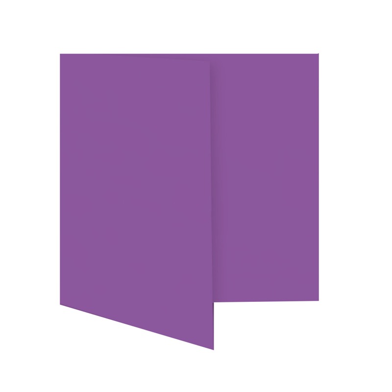 cartes pliantes colorées violet (violet foncé) 130 x 130 mm | 230 g/qm offset | sans fenêtre | pas de fermeture | pas de rabat | 50 pièces