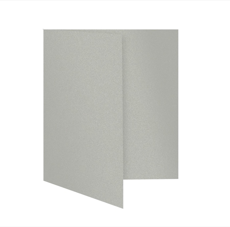 cartes pliantes colorées argent (platine glamoureux) 148 x 210 mm (din a5) | 300 g/qm brillant | sans fenêtre | pas de fermeture | pas de rabat | 50 pièces