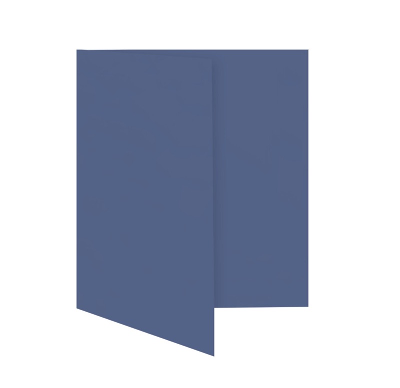 cartes pliantes colorées bleu (bleu nocturne) 148 x 210 mm (din a5) | 230 g/qm offset | sans fenêtre | pas de fermeture | pas de rabat | 50 pièces