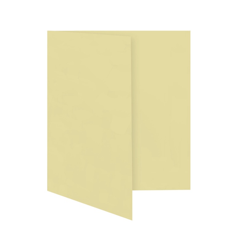cartes pliantes colorées crème (grain) 148 x 210 mm (din a5) | 230 g/qm offset | sans fenêtre | pas de fermeture | pas de rabat | 50 pièces
