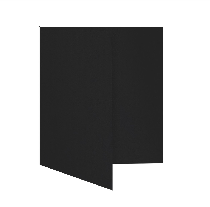 cartes pliantes colorées noir (noir glamoureux) 148 x 210 mm (din a5) | 300 g/qm brillant | sans fenêtre | pas de fermeture | pas de rabat | 50 pièces