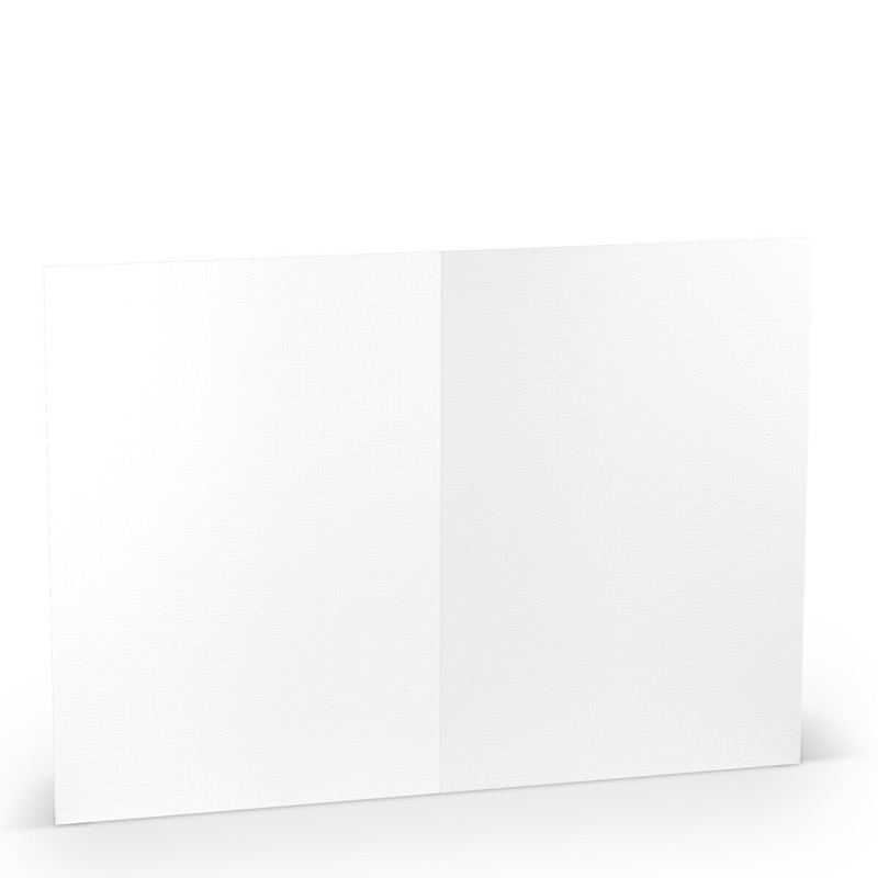 cartes pliantes (portrait) blanc 148 x 210 mm (din a5) | 220 g/qm côtelé (paperado) | sans fenêtre | pas de fermeture | pas de rabat | 50 pièces