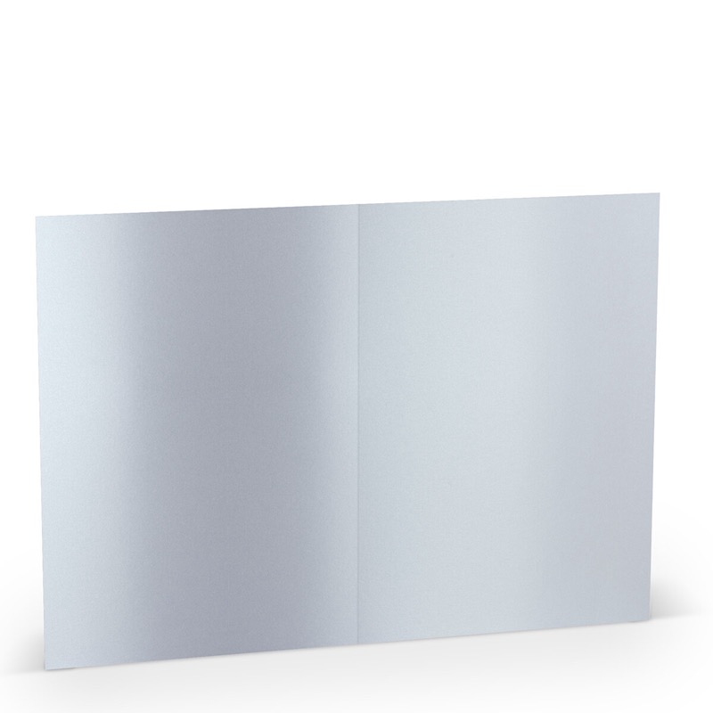 cartes pliantes (portrait) blanc (blanc brillant) 148 x 210 mm (din a5) | 250 g/qm brillant (paperado) | sans fenêtre | pas de fermeture | pas de rabat | 50 pièces