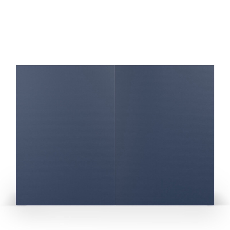 cartes pliantes (portrait) Bleu (Blue-jeans) 148 x 210 mm
