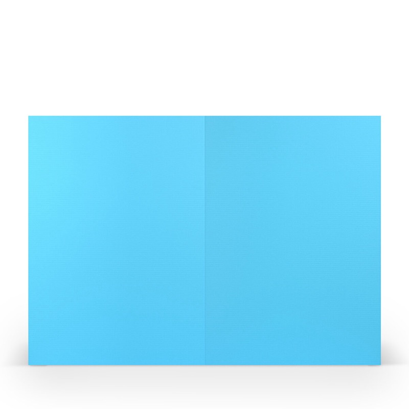 cartes pliantes (portrait) Bleu (Pacific) 148 x 210 mm