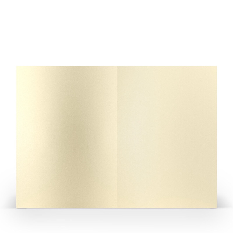 cartes pliantes (portrait) Crème (éclairage aux bougies) 148 x 210 mm