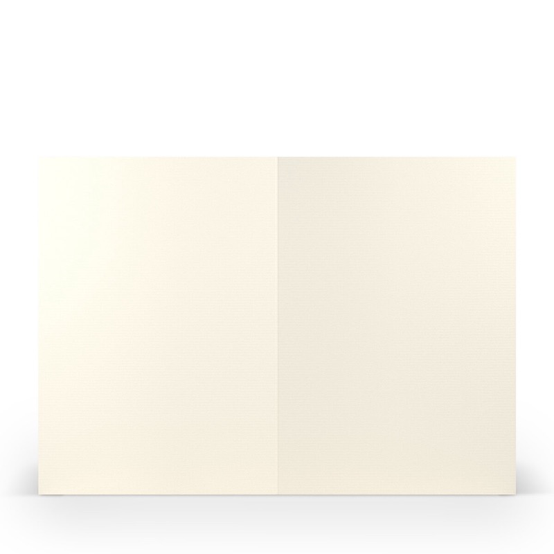 cartes pliantes (portrait) Crème (Ivoire clair) 148 x 210 mm
