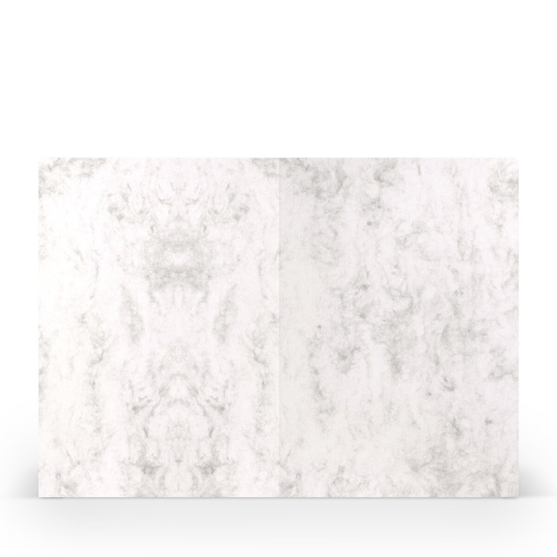 cartes pliantes (portrait) Gris (Gris marbré) 148 x 210 mm