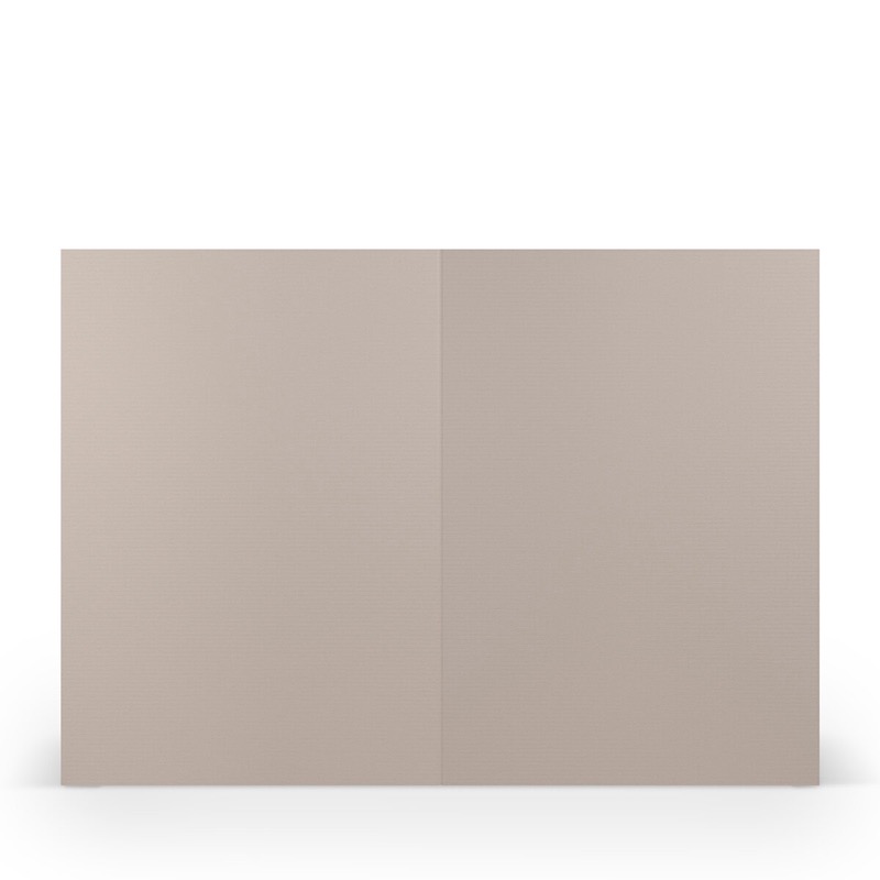 cartes pliantes (portrait) Gris (Gris taupe) 148 x 210 mm