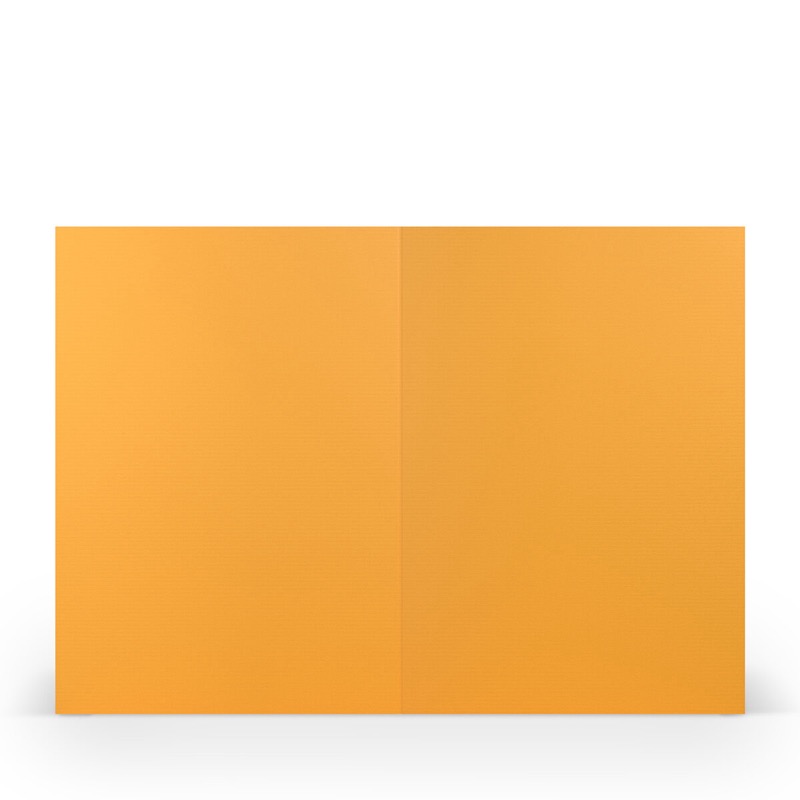 cartes pliantes (portrait) Jaune (Ocre jaune) 148 x 210 mm