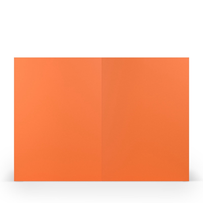 cartes pliantes (portrait) Orange 148 x 210 mm