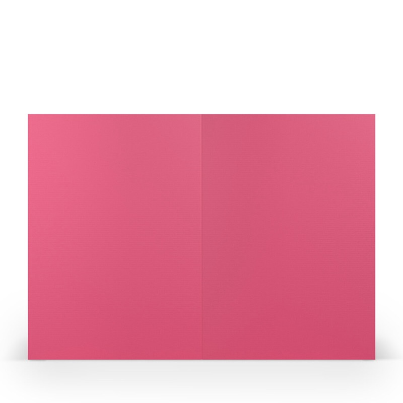 cartes pliantes (portrait) Rose (Rose fuchsia) 148 x 210 mm